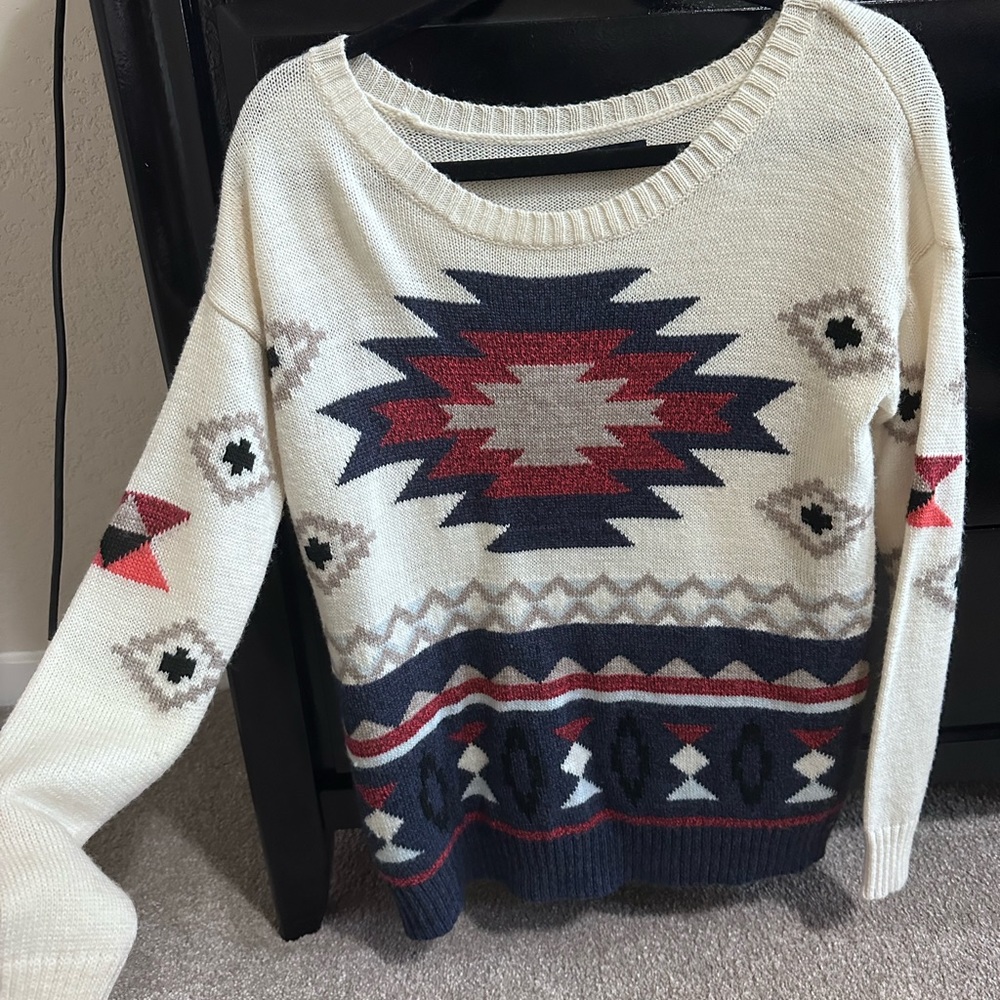 America Eagle Aztec Sweater